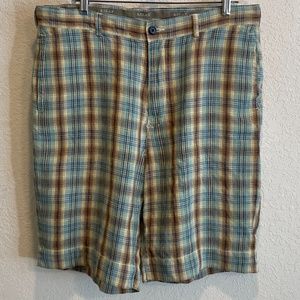 Tommy Bahama "Relax" flat front linen golf shorts